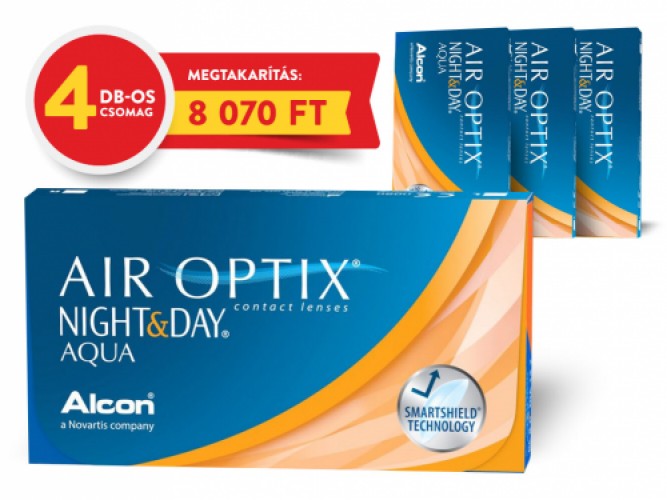 Air Optix Night & Day Aqua - 4 doboz (3 db/doboz)