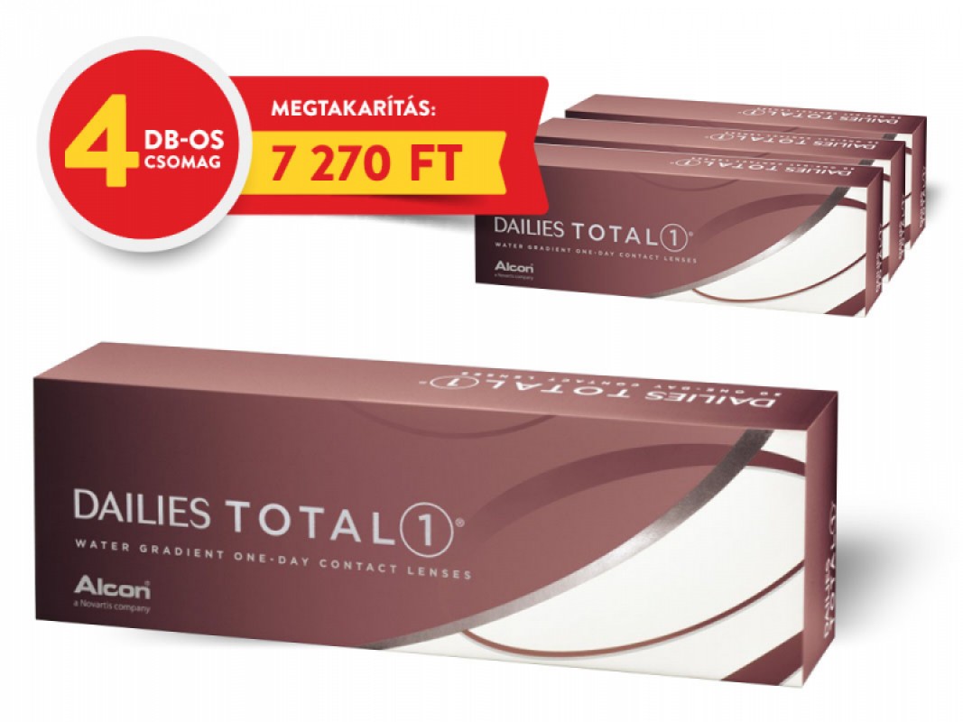 Dailies TOTAL 1 - 4 doboz (30 db/doboz)