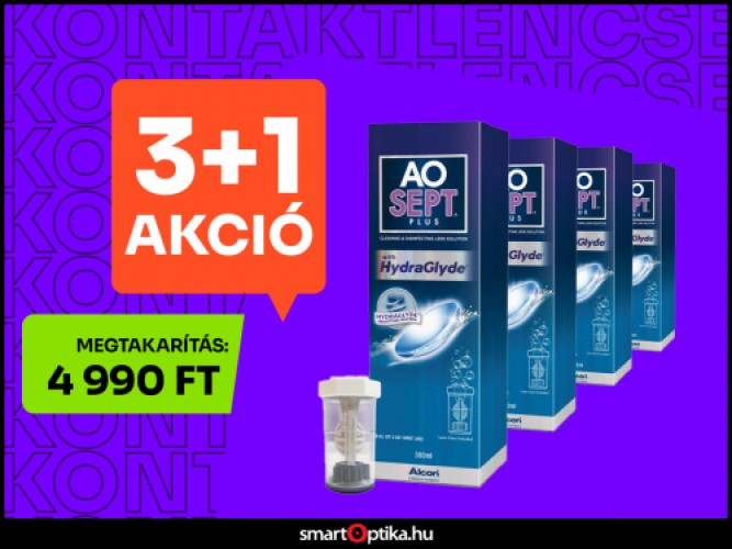 AoSept Plus HydraGlyde 360 ml - 4 csomag